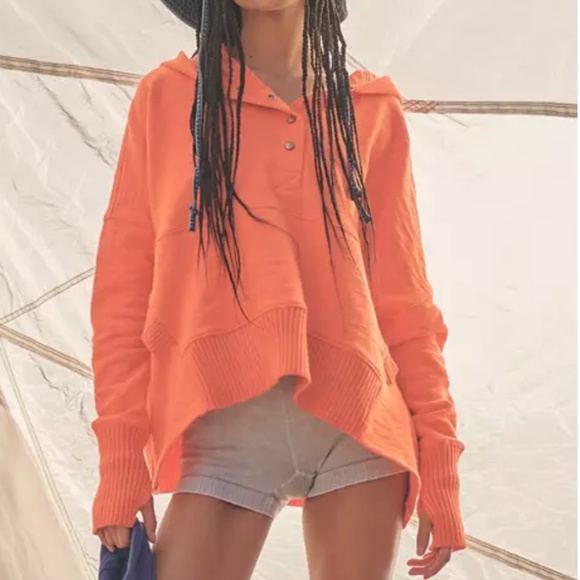 Free People Jackets & Blazers - Free People Movement Solid Honey Dove Pullover Morning Burst